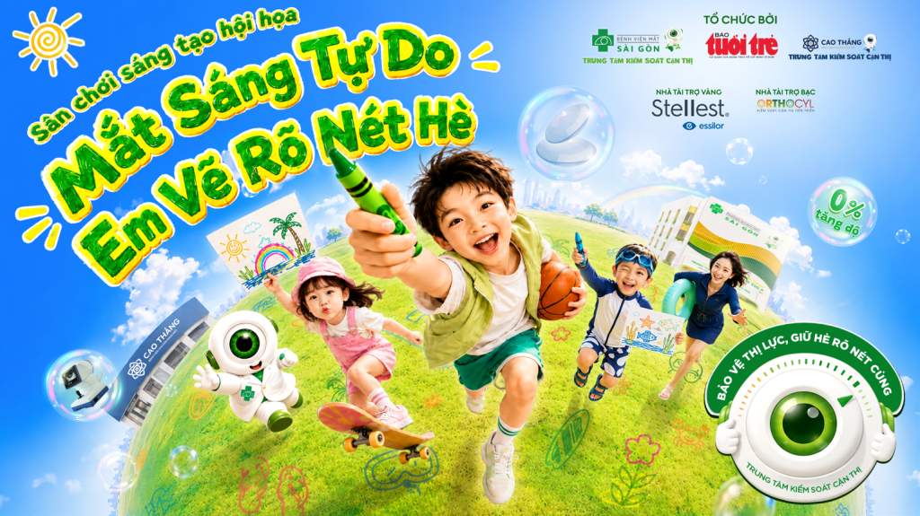 Sân chơi sáng tạo hội họa - Mắt sáng tự do, em vẽ rõ nét hè