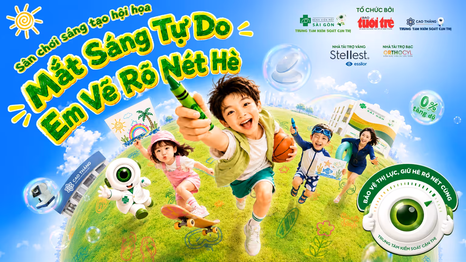 Sân chơi sáng tạo hội họa - Mắt sáng tự do, em vẽ rõ nét hè